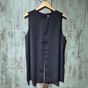 Chico's Black Label Black Sleeveless Top